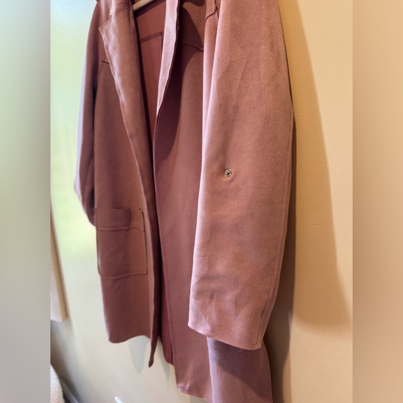 Women's Suede Pink Jacket - Picture 3 of 6